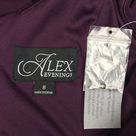 Alex Evenings Cowl-Neck A-Line Women’s Dress - 6/8 - Picture 14 of 17